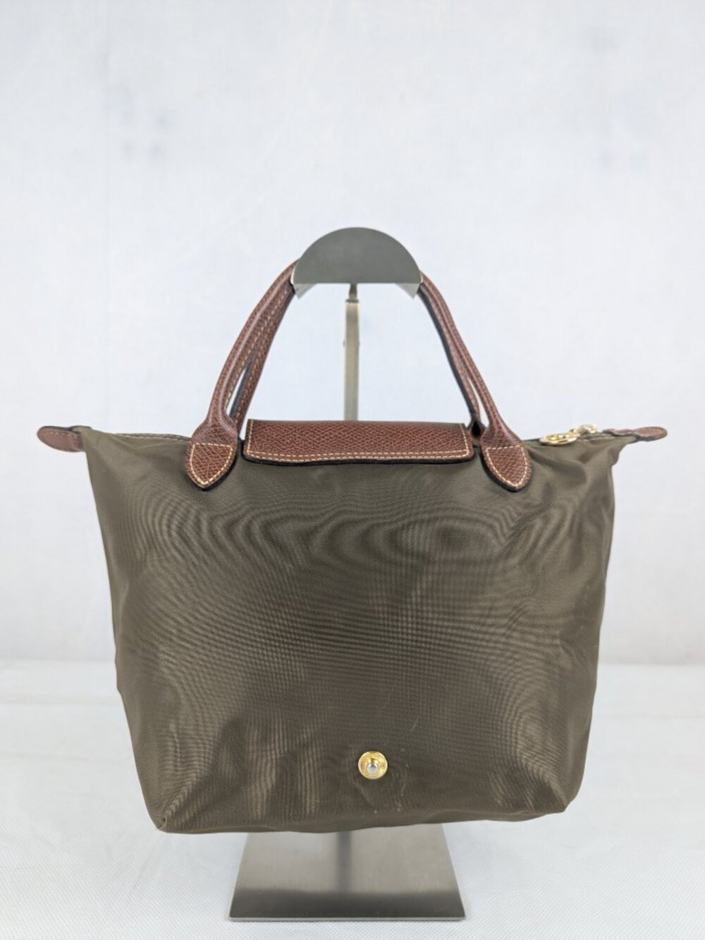 Authentic Longchamp Le Pliage Nylon Tote Bag Green | Used Nice | Fast Dispatch - Picture 2 of 15